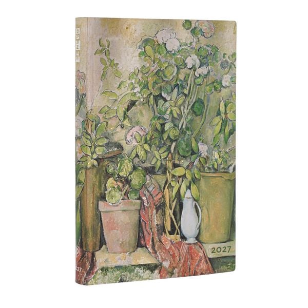 Produktbild: 12-Monatskalender 2027 Cezannes Terrakotta-T&ouml;pfe und Blumen Midi Tages&uuml;berblick