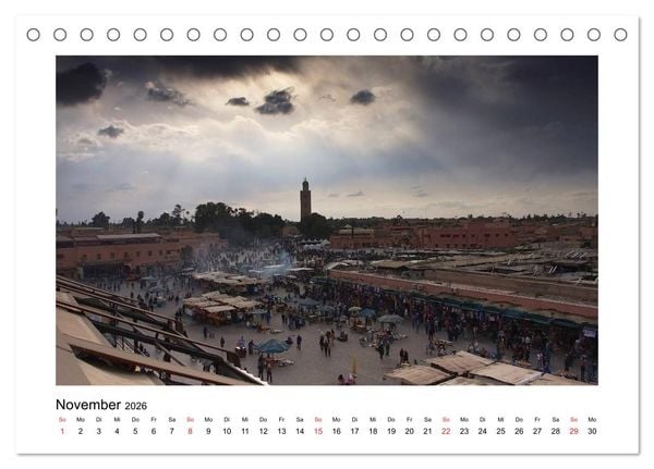Produktbild: Marokko (Tischkalender 2026 DIN A5 quer), CALVENDO Monatskalender