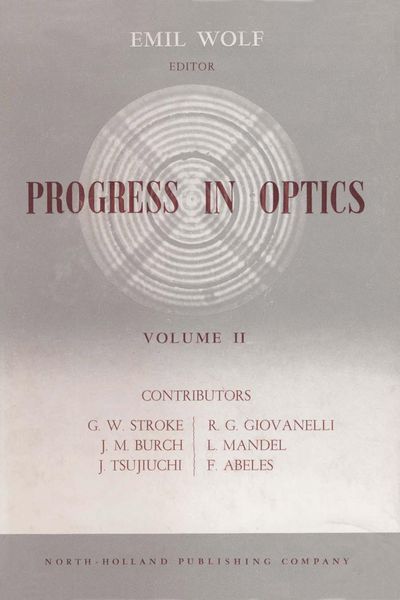 Produktbild: Progress in Optics