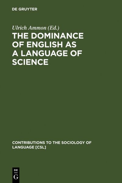 Produktbild: The Dominance of English as a Language of Science