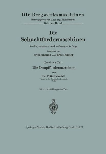 Produktbild: Die Schachtf&ouml;rdermaschinen