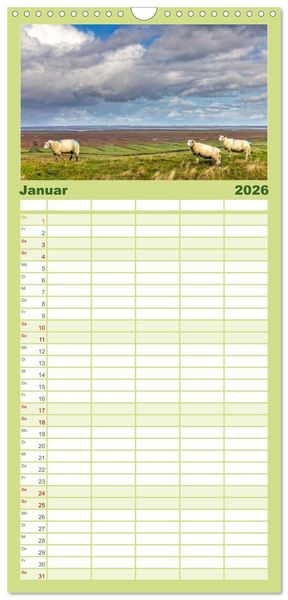 Produktbild: Familienplaner 2026 - Pellworm - Das Inselparadies mit 5 Spalten (Wandkalender, 21 x 45 cm) CALVENDO
