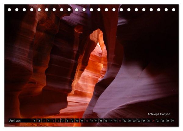 Produktbild: USA - Naturlandschaften des Wilden Westens (Tischkalender 2026 DIN A5 quer), CALVENDO Monatskalender