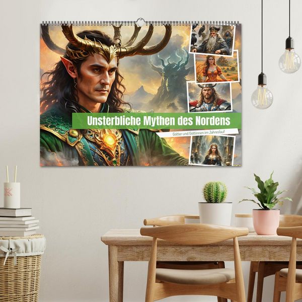 Produktbild: Unsterbliche Mythen des Nordens (Wandkalender 2026 DIN A2 quer), CALVENDO Monatskalender