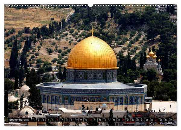 Produktbild: Jerusalem. The Holy City of three religions (High Quality Premium Wall Calendar 2026 DIN A2 landscape),CALVENDO 12 Month Wall Calendar