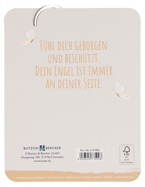 Produktbild: Holz-Schl&uuml;sselanh&auml;nger - Kleiner Begleiter
