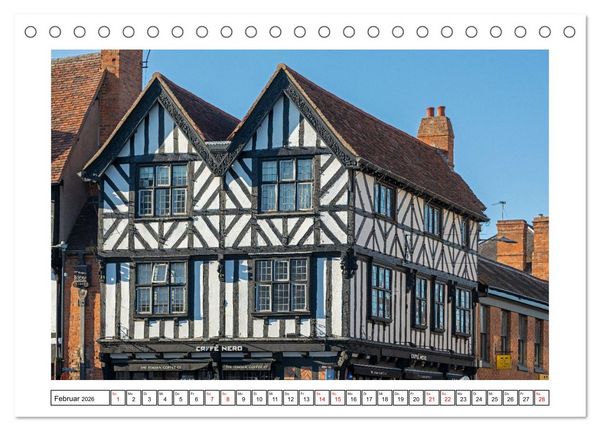 Produktbild: Stratford upon Avon - Shakespeare-Stadt (Tischkalender 2026 DIN A5 quer), CALVENDO Monatskalender