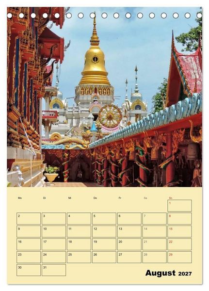Produktbild: S&uuml;dthailand (Tischkalender 2027 DIN A5 hoch), CALVENDO Monatskalender