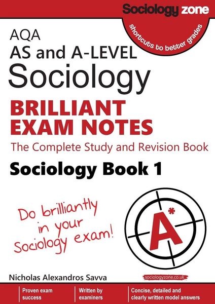 Produktbild: AQA AS and A-level Sociology BRILLIANT EXAM NOTES (Book 1)