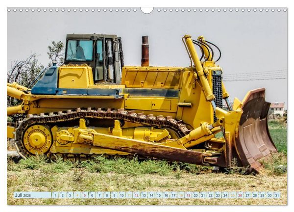 Produktbild: Bulldozer - b&auml;renstarke Arbeitstiere (Wandkalender 2026 DIN A3 quer), CALVENDO Monatskalender