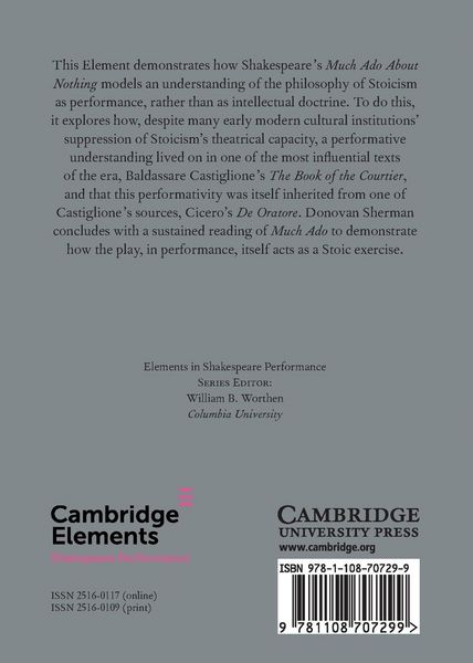 Produktbild: Stoicism as Performance in Much Ado About Nothing