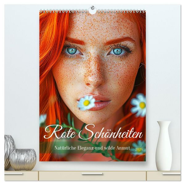 Produktbild: Rote Sch&ouml;nheiten. Nat&uuml;rliche Eleganz und wilde Anmut (hochwertiger Premium Wandkalender 2026 DIN A2 hoch), Kunstdruck in Hochglanz