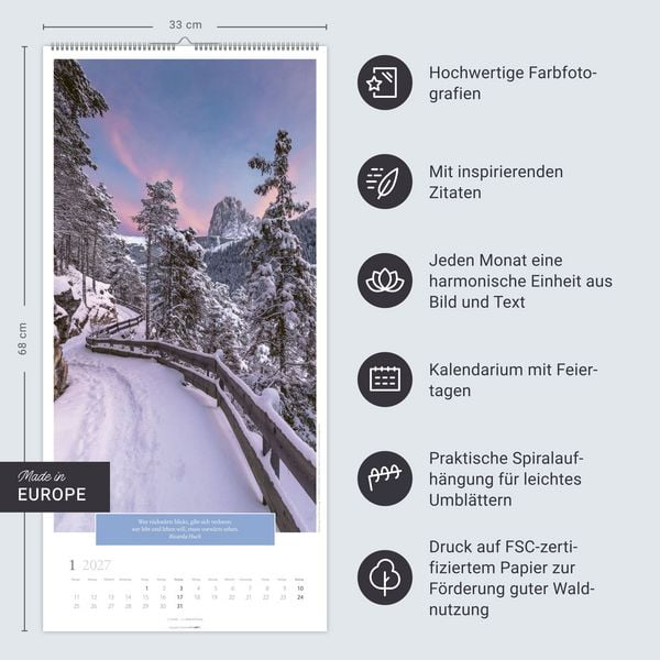 Produktbild: Traumhafte Wege Kalender 2027
