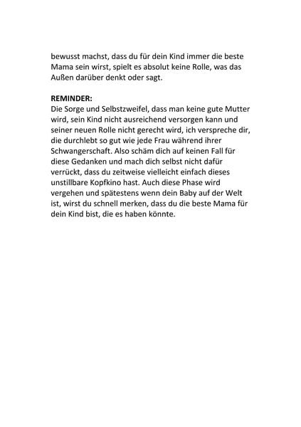Baby im Bauch, Fragen im Kopf