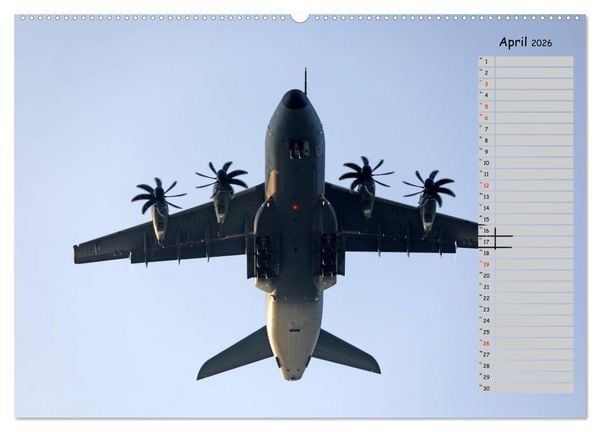 Produktbild: Flugzeuge &ndash; Starts und Landeanfl&uuml;ge Geburtstagsplaner (hochwertiger Premium Wandkalender 2026 DIN A2 quer), Kunstdruck in Hochglanz