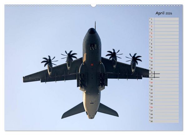 Produktbild: Flugzeuge &ndash; Starts und Landeanfl&uuml;ge Geburtstagsplaner (Wandkalender 2026 DIN A2 quer), CALVENDO Monatskalender