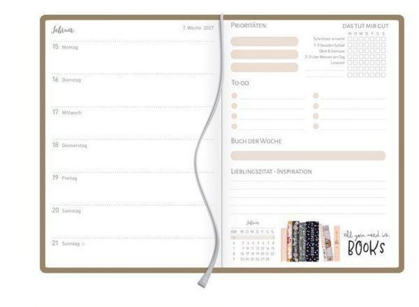 Produktbild: Terminkalender Jahresbegleiter Booklove 2027