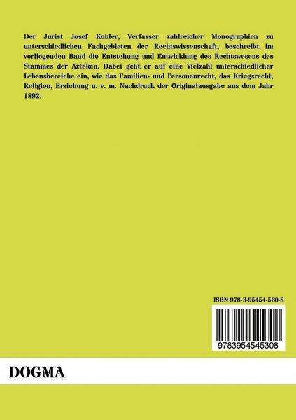 Produktbild: Das Recht der Azteken