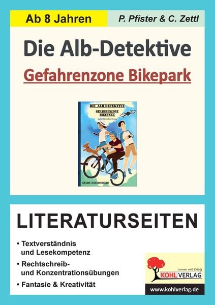 Produktbild: Die Alb-Detektive: Gefahrenzone Bikepark - Literaturseiten