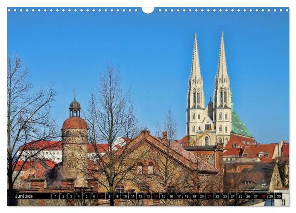 Produktbild: G&ouml;rlitz - Die Perle Niederschlesiens (Wandkalender 2026 DIN A3 quer), CALVENDO Monatskalender
