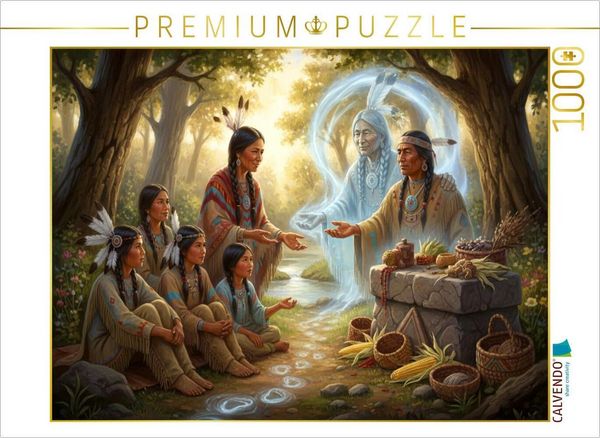 CALVENDO Puzzle Die Ahnen sind immer um uns - Spiritualität der Indianer | 1000 Teile Lege-Größe 64 × 48 cm Foto-Puzzle für glückliche Stunden