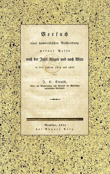 Produktbild: Versuch einer humoristischen Beschreibung meiner Reise nach der Insel R&uuml;gen und nach Wien in den Jahren 1824 und 1833