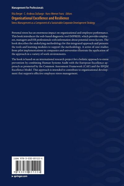 Produktbild: Organisational Excellence and Resilience