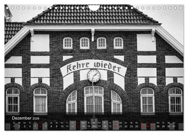 Produktbild: Wangerooge Noir (Wandkalender 2026 DIN A4 quer), CALVENDO Monatskalender
