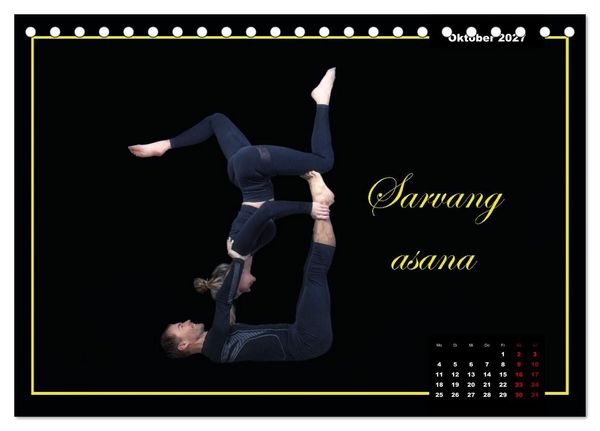 Produktbild: Yoga - Asana (Tischkalender 2027 DIN A5 quer), CALVENDO Monatskalender