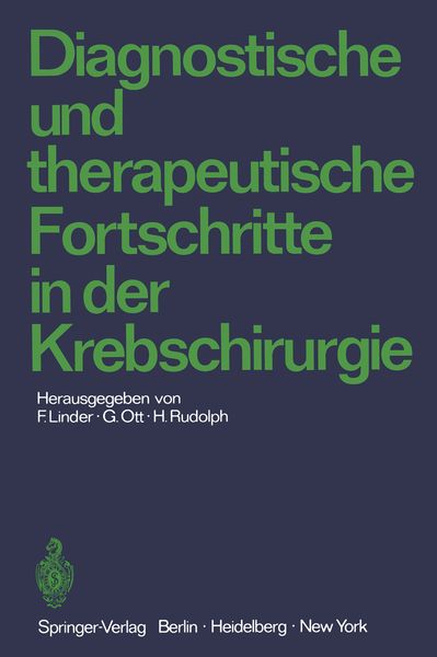 Produktbild: Diagnostische und therapeutische Fortschritte in der Krebschirurgie