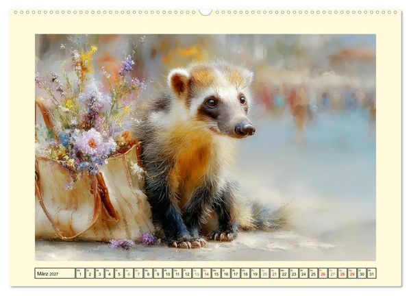 Produktbild: Nasenb&auml;ren. Neugierig zwischen &Auml;sten und Strand (Wandkalender 2027 DIN A2 quer), CALVENDO Monatskalender
