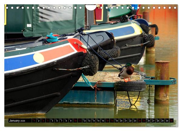 Produktbild: Narrowboats (Wall Calendar 2026 DIN A4 landscape), CALVENDO 12 Month Wall Calendar