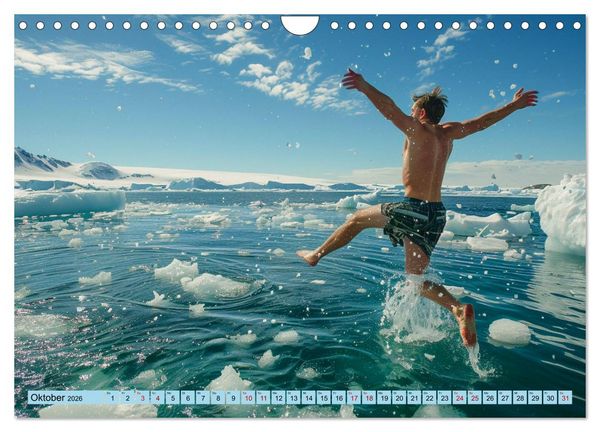 Produktbild: Eisbaden (Wandkalender 2026 DIN A4 quer), CALVENDO Monatskalender