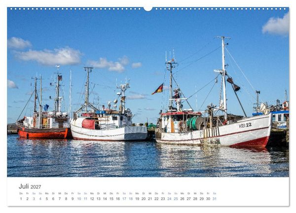 Produktbild: Fischereih&auml;fen an der Ostseek&uuml;ste (hochwertiger Premium Wandkalender 2027 DIN A2 quer), Kunstdruck in Hochglanz