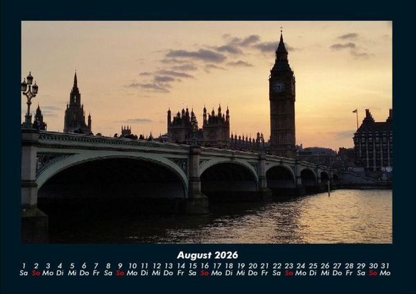 Produktbild: London 2026 Fotokalender DIN A4