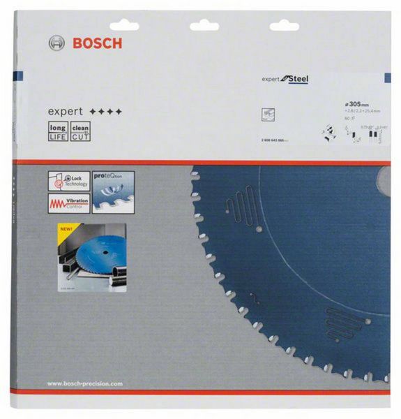 Produktbild: Bosch Accessories Expert for Steel 2608643060 Kreiss&auml;geblatt 305 x 25.4 x 2.2 mm Z&auml;hneanzahl: 60 1 St.