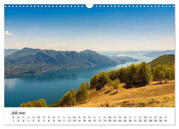 Produktbild: Lago Maggiore - Unterwegs am Westufer (Wandkalender 2026 DIN A3 quer), CALVENDO Monatskalender