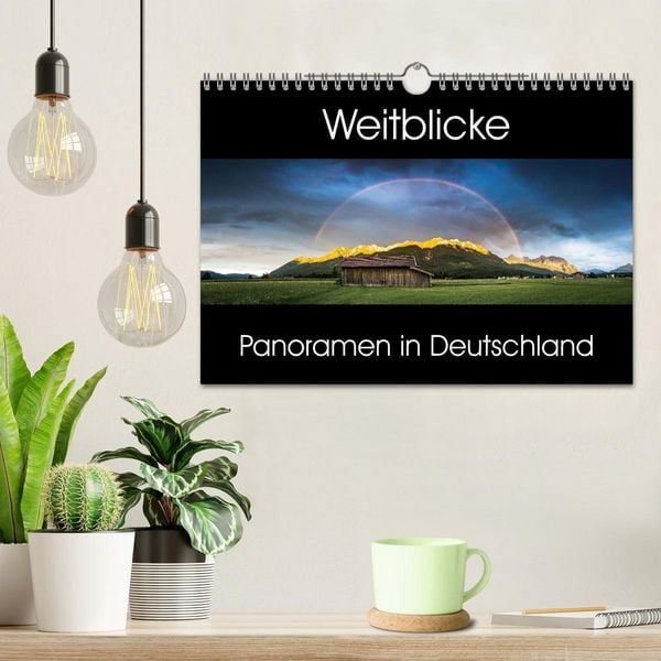 Produktbild: Weitblicke - Panoramen (Wandkalender 2026 DIN A4 quer), CALVENDO Monatskalender