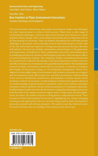 Produktbild: New Frontiers in Plant-Environment Interactions