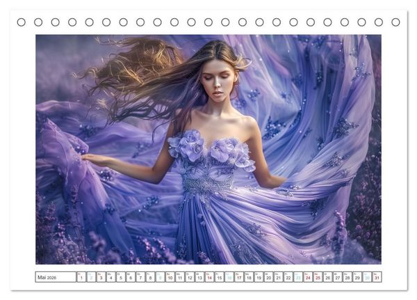 Produktbild: Zarte Verf&uuml;hrung (Tischkalender 2026 DIN A5 quer), CALVENDO Monatskalender