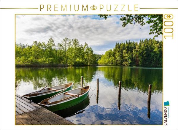 CALVENDO Puzzle Langbürgner See im Chiemgau | 1000 Teile Lege-Größe 64x48cm Foto-Puzzle für glückliche Stunden