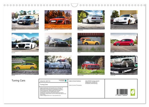 Produktbild: Tuning Cars (Wandkalender 2026 DIN A3 quer), CALVENDO Monatskalender