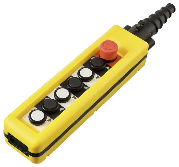 Produktbild: TRU COMPONENTS TC-13599184 TC-A6913 H&auml;ngetaster mit NOT-Aus-Schalter 1St.