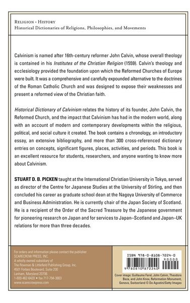 Produktbild: Historical Dictionary of Calvinism