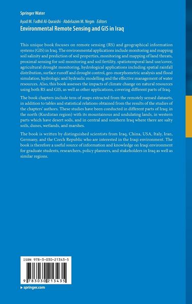 Produktbild: Environmental Remote Sensing and GIS in Iraq