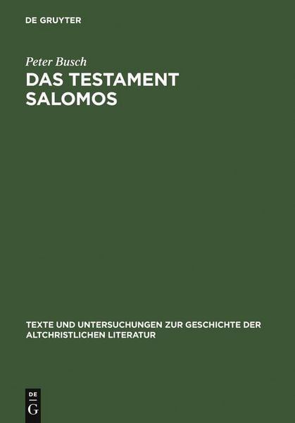 Produktbild: Das Testament Salomos