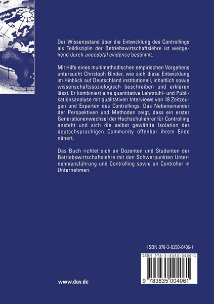 Produktbild: Die Entwicklung des Controllings als Teildisziplin der Betriebswirtschaftslehre