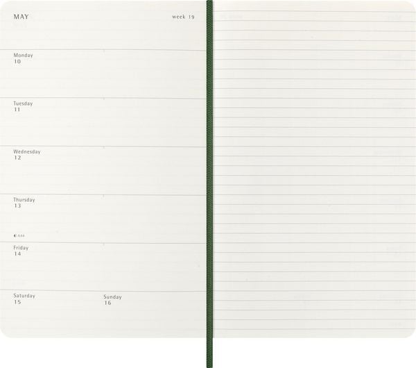 Produktbild: Moleskine 18 Monate Wochen Notizk. 26/27 A5 1W=1S Kt Myrte