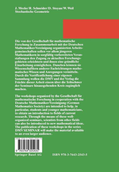 Produktbild: Stochastische Geometrie