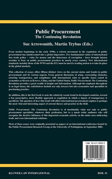 Produktbild: Public Procurement:The Continuing Revolution